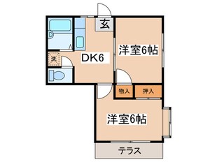 サンライフ赤堤の物件間取画像